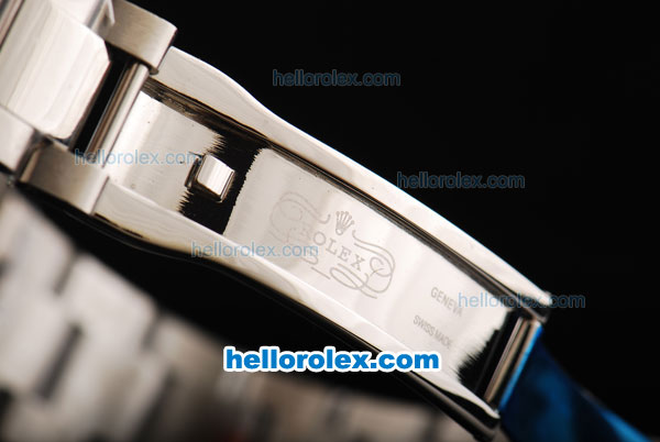 Rolex Air King Swiss ETA 2836 Automatic Movement Full Steel with Blue Dial and Red Numeral Marker - Click Image to Close